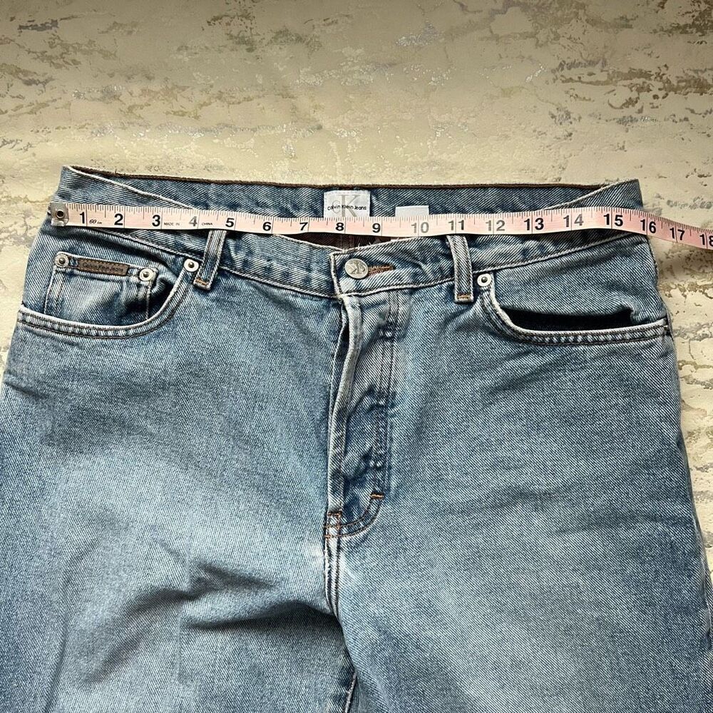 Calvin Klein y2k jeans Junior Low Rider Sandblast 32 waist - Picture 10 of 12